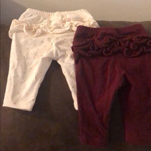 Baby girl, ruffle butt leggings